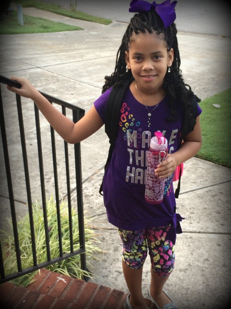 Jada's 2nd day of 4th grade