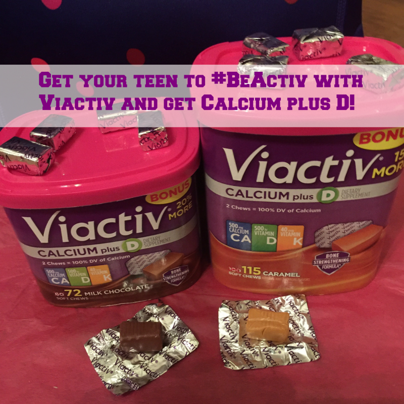 Get your teen to #BeActiv with Viactiv and get Calcium plus D!