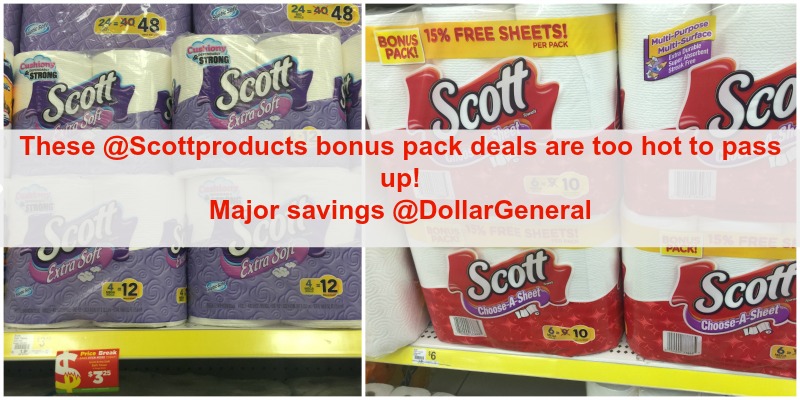 SCOTT® bonus packs at Dollar General